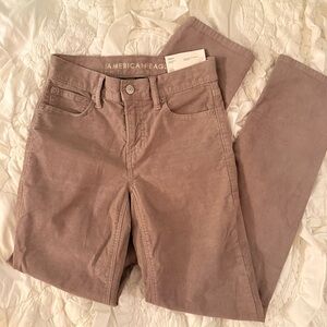 163 American Eagle Dusty Mauve 90s Stretch Straight Jeans - Size 000